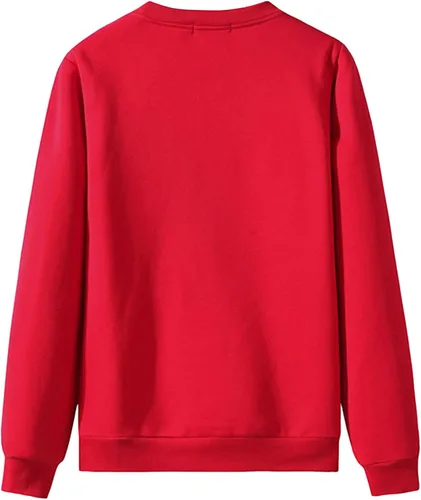 Vista 3 de Sudaderas básicas de color puro con cuello redondo para hombre, sueltas, casuales, para jóvenes, sudaderas con capucha