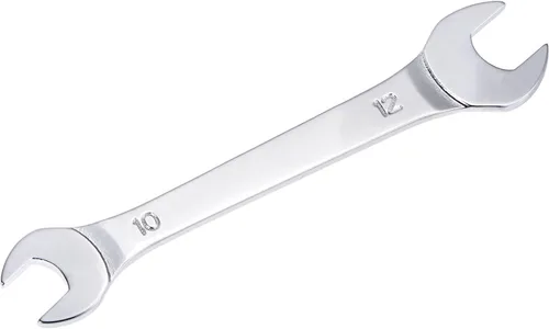 Vista 20 de uxcell Llave fina de extremo abierto, espejo métrico de 0.236 in x 0.276 in, acero de alto carbono, para mantenimiento doméstico y reparaciones