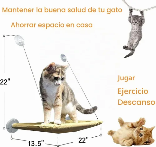 Vista 2 de Hamaca negra para gatos con ventana y cama para gatos