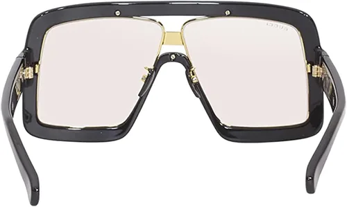Vista 4 de Gucci GG 0900S 005 - Gafas de sol de plástico negro tamaño grande color amarillo