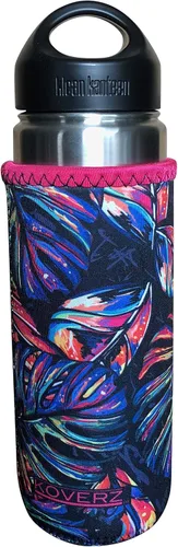 Vista 19 de Funda de neopreno para botella de agua Koverz, funda de neopreno, se ajusta a botellas de agua de 24-30 oz, lavable y reutilizable, tamaño grande