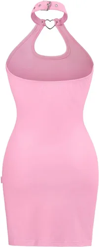 Vista 7 de Littleforbig Women Cotton Overall Vampy Collared Bodycon Mini Dress Skirt