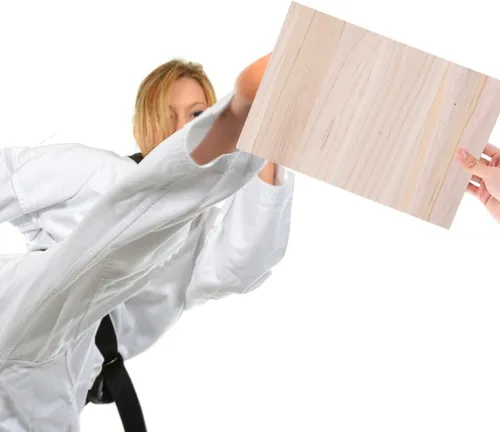 Vista 4 de LIOOBO Tabla de romper de madera para niños y adultos, 10 unidades, equipo de boxeo de 0.2 in