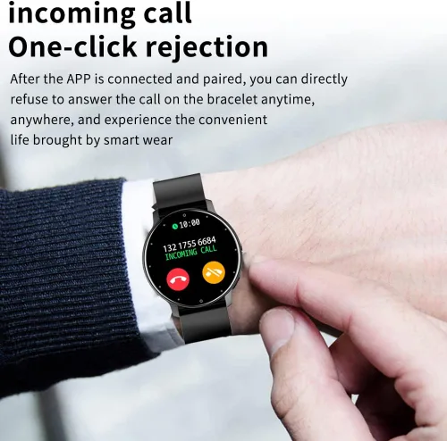 Vista 5 de Reloj inteligente para TCL 20 A 5G – Relojes de seguimiento de actividad física para hombres y mujeres, IP67 resistente al agua con pantalla táctil