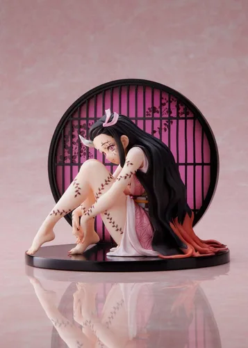 Vista 6 de Aniplex Demon Slayer: Kimetsu no Yaiba Statuette Entertainment District Arc Nezuko Kamado (versión avanzada de formulario demonio)