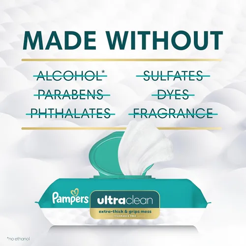 Vista 16 de Pampers Pull On Cruisers - Pañales desechables para bebé, ajuste de 360°, talla 3, suministro de un mes (168 unidades) con toallitas para bebé