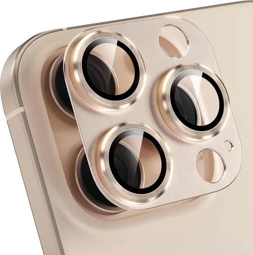 Vista 33 de Choiche - Protector de lente de cámara para iPhone 16 Pro/iPhone 16 Pro Max Full Camera Cover with 9H Tempered Glass Lens Screen Protector Metal