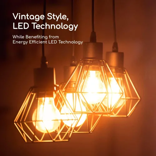 Vista 2 de Euri Lighting VA15-3020e-4 LED regulable A15, 4.5 W (50 W igual) blanco cálido (2700 K), 450 lm, 80CRI, vidrio transparente, ángulo de haz de 320°