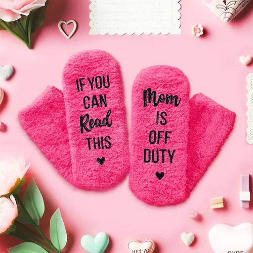 Vista 2 de HAPPYPOP Calcetines geniales y esponjosos para mamá, regalos para mamá, grandes regalos para mamá, los mejores regalos para mamá, los mejores