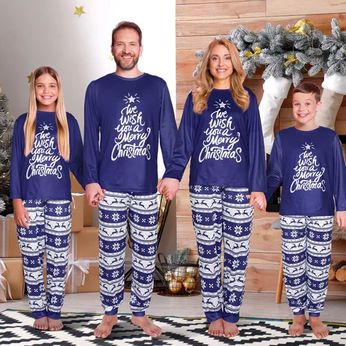 Vista 6 de Liitrsh Conjunto de pijama de Navidad a juego para la familia, pijamas de Navidad para adultos y niños, fiestas de vacaciones