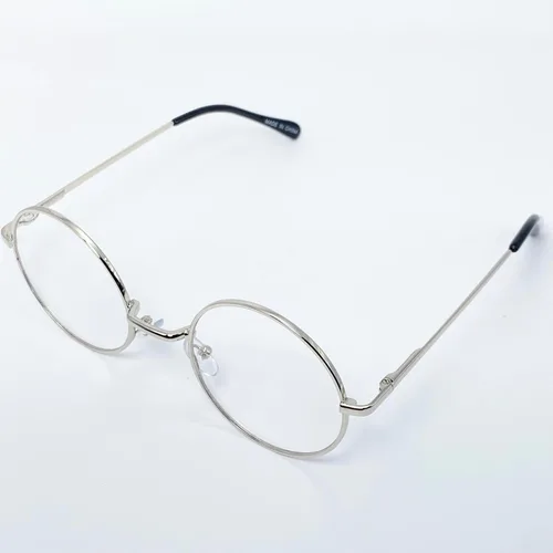 Vista 4 de Coffee Cake Eyewear Lente clara del marco metálico redondo pequeño retro para los hombres y las mujeres sin receta