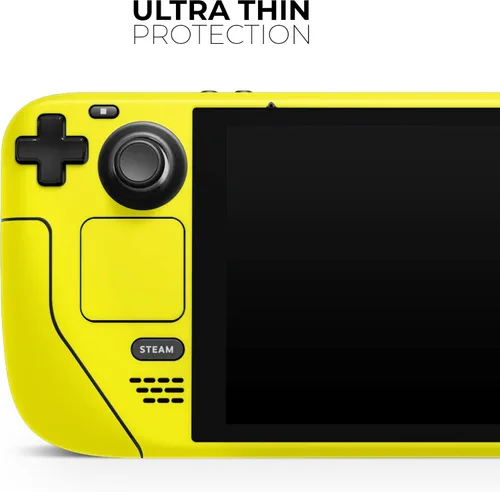 Vista 4 de Design Skinz - Compatible con cubierta de vapor - Calcomanía protectora de piel resistente a los arañazos extraíble - Amarillo sólido