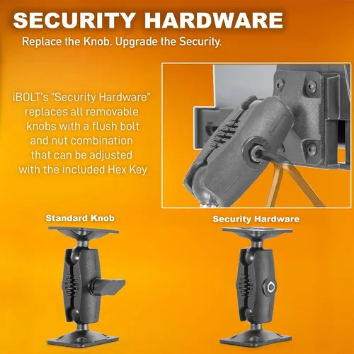 Vista 5 de iBOLT TabDock Dock'n Lock Bizmount - Soporte de base de taladro de bloqueo industrial resistente para todas las tabletas de 7 a 10 pulgadas