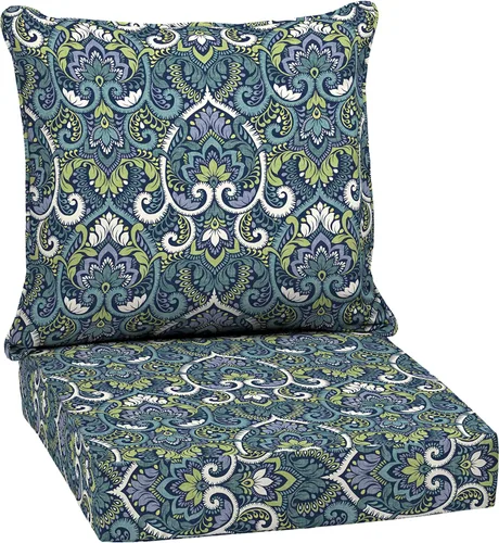 Vista 41 de Arden Selections Juego de asiento profundo para exteriores, 24 x 24, a prueba de lluvia, resistente a la decoloración, asiento profundo y cojín