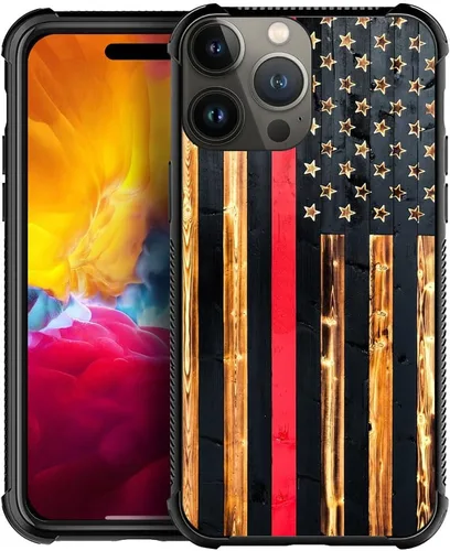 Vista 6 de DAIZAG Funda compatible con iPhone 15, protección completa, a prueba de golpes, antiarañazos, funda de poliuretano termoplástico para hombre