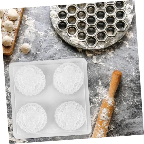 Vista 5 de COHEALI Molde de galletas de bricolaje molde de cocina para pastel de luna de cocina, molde de pastel de luna de bricolaje, molde de chocolate