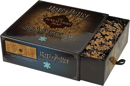 Vista 2 de The Noble Collection Rompecabezas del mapa del merodeador de Harry Potter