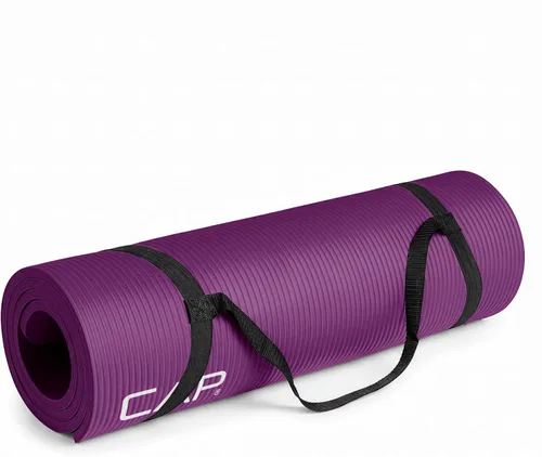Vista 20 de CAP Barbell Colchoneta de yoga y ejercicio de alta densidad de 1/2 pulgada con correa Múltiples opciones