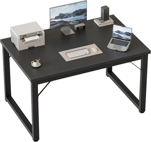 Vista 19 de Mericonia Escritorio para computadora, escritorio de juegos para espacios pequeños, mesa de estilo moderno y simple para oficina en casa, mesa