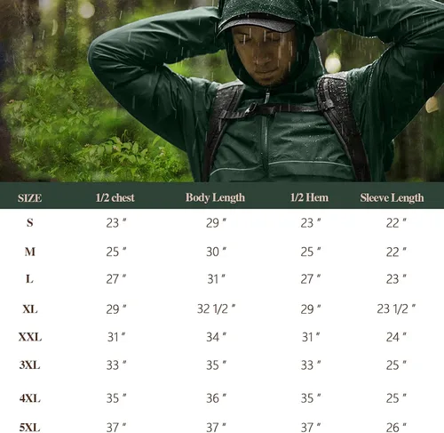 Vista 4 de Men's Rain Jacket Cycling Running Jackets Waterproof Raincoat with Hood Windbreaker Hiking Jacket Rain Coat