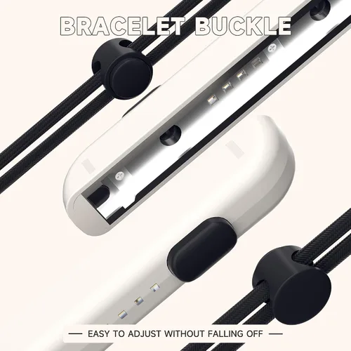 Vista 4 de Joycon Wrist Straps for Switch, Replacement for Joy Con Strap 4 Pack, Adjustable Switch Joycon Wrist Strap 2 Pair (Black and White)