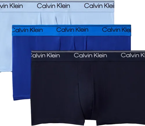Vista 10 de Calvin Klein Ropa interior de microfibra elástica para hombre, paquete de 3 troncos 3 Negro