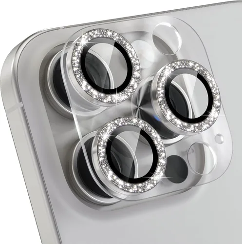 Vista 36 de Choiche - Protector de lente de cámara para iPhone 16 Pro/iPhone 16 Pro Max Full Camera Cover with 9H Tempered Glass Lens Screen Protector Metal