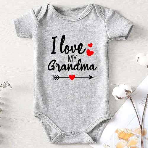 Vista 2 de shlrzy Ropa de bebé recién nacido con anuncio de abuelas para niñas