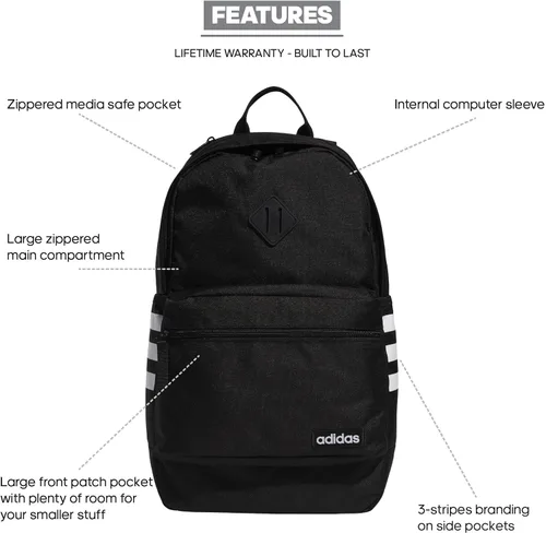 Vista 2 de Mochila adidas Classic 3S, talla única