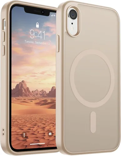 Vista 47 de SUPFINE Funda magnética para iPhone 11 Pro Max (compatible con MagSafe) (protección contra caídas de grado militar), delgada, translúcida mate, a