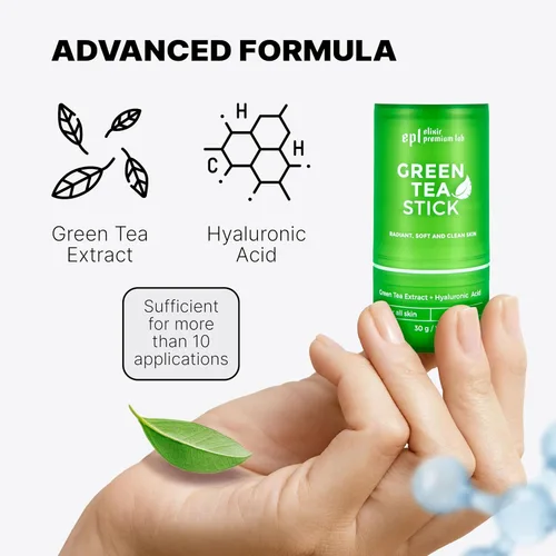Vista 3 de WONDER FAMILY Máscara de té verde en barra – Limpiador de poros Green Stick – Previene puntos negros – Limpieza profunda de arcilla hidratante