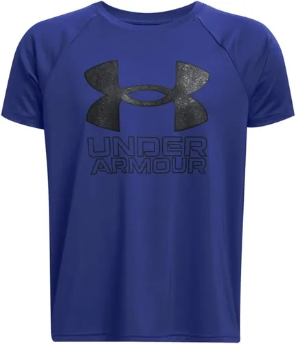 Vista 30 de Under Armour Camiseta de manga corta Tech Hybrid con estampado para niños