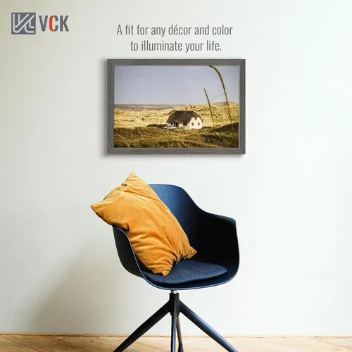 Vista 53 de VCK Marcos para póster de madera maciza de 22.375 x 34 pulgadas, marco de fotos A1 negro con montaje en pared, paquete de 3