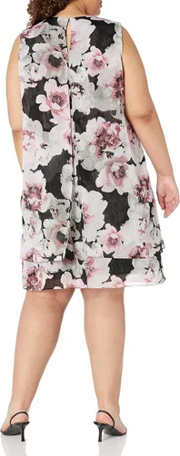 Vista 2 de S.L. Fashions Vestido sin mangas de talla grande con escote de perlas para mujer