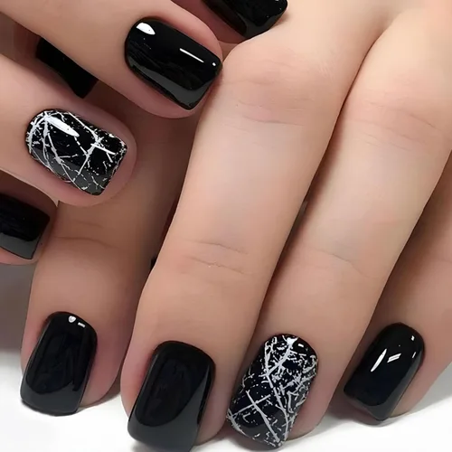 Vista 28 de Uñas postizas a presión de mariposa - Uñas falsas cortas cuadradas con diseños en relieve 3D, punta francesa blanca, acabado mate, acrílico rosa