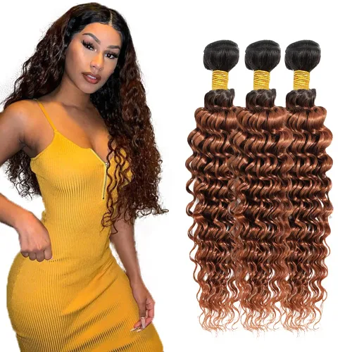 Vista 105 de 300g 1B27 Human Hair Bundles Honey Blonde Bundles Human Hair 10A Brazilian Virgin Remy Hair Extensions 8 10 12 Inch