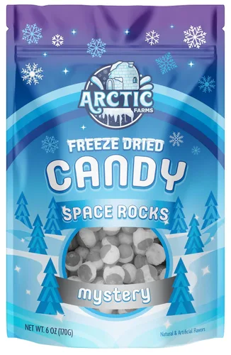 Vista 6 de Arctic Farms Caramelos liofilizados Frittles a granel en bolsas y en caja (sabores triturados) (3 libras)