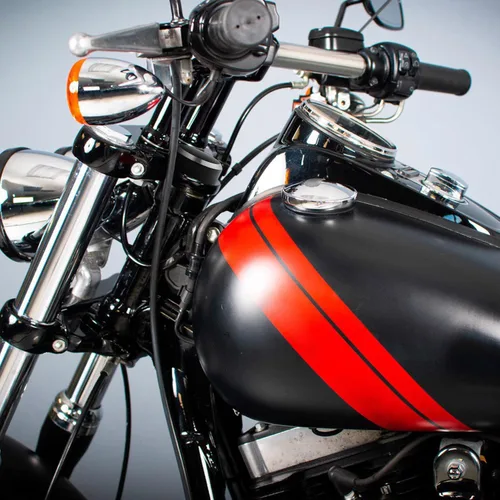 Vista 7 de TCT-MOTORPARTS Cubierta de tornillo de tuerca de horquilla superior de árbol triple para Harley Dyna Street Bob 2009-2017