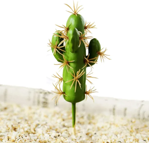 Vista 5 de N A Cayway - 10 suculentas artificiales falsas para decoración de cactus artificiales, cactus artificiales, plantas suculentas artificiales