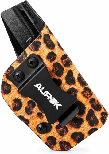 Vista 4 de Kydex IWB Funda para Taurus G2C, G3C, PT111 – Mano derecha – Retención de ajuste seguro – Transporte oculto – Estampado de leopardo AUROK