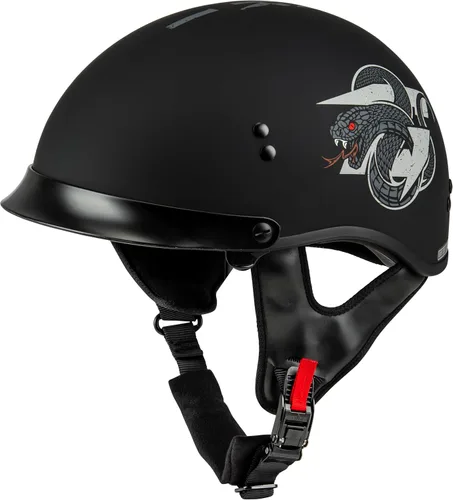 Vista 15 de GMAX Medio casco de retribución HH-65 - Aprobado por FMVSS 218