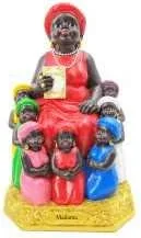 Vista 2 de Poderosa Estatua de Madama Estatua de La Madama Madama con Siete Niños Estatua Estatua Católica