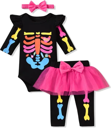 Vista 8 de Aalizzwell Ropa para bebé niña Día de San Patricio Negro