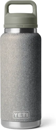Vista 23 de YETI Rambler - Botella de 36 onzas, aislada al vacío, a prueba de fugas, de acero inoxidable con tapón para sorbos Negro