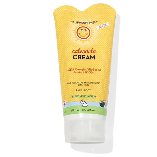 Vista 11 de Crema de caléndula California Baby 100% hidratante a base de plantas Loción para bebé de lavanda Hidratante facial para piel seca