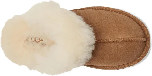 Vista 2 de UGG Pantuflas flexibles unisex para niños Castaño