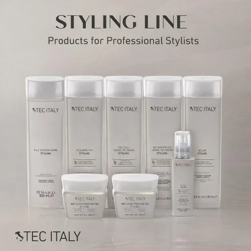 Vista 6 de Tec Italy Silk System - Suero de brillo para todo tipo de cabello, suero antiencrespamiento, fórmula ligera para mejorar el brillo con protección