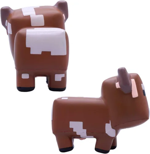 Vista 6 de Minecraft Mooshroom Cow Mega SquishMe Series 4 – Peluche Squishy Oficial de 6″ de Subida Lenta – Conejito Coleccionable, Vaca Mooshroom, Tortuga