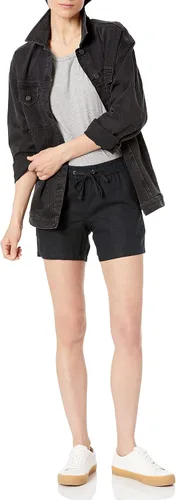 Vista 4 de Tienda Essentials Pantalón corto de lino con cordón de 5 pulgadas