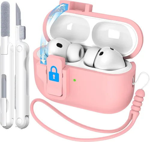Vista 9 de R-fun for AirPods 2nd/1st Case Silicone Cover, Banana Violet Violeta plátano